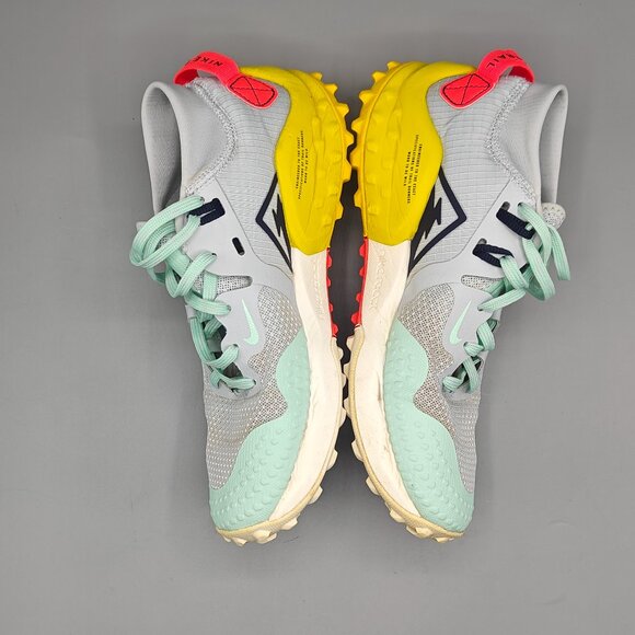 Nike Air Zoom Wildhorse Women Size 7 Aura Mint Foam Yellow Rare Trail Running - Picture 6 of 11